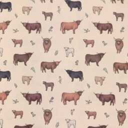Custom Roman Blind - Emma Lawrence Meadow Moo Linen , Made To Measure Window Treatment - thumbnail 2