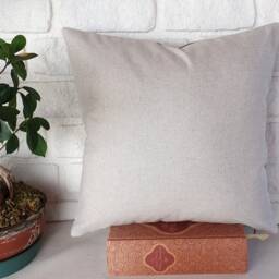 Dark Brown Faux Leather Pillow Cover Modern Scandinavian Decor - thumbnail 2