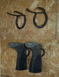Horseshoe Boot Holder, Western, Rustic, Cowboy, Cowgirl, Rustic Decor - thumbnail 4