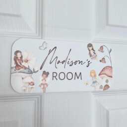 Personalised Fairy Garden Door Sign Whimsical Nursery Decor - thumbnail 4