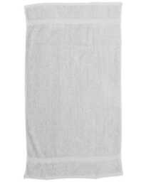 Embroidered Wedding Towel, Personalised Name & Date, Rings Design - thumbnail 4