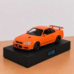 Nissan Gtr R34 Car Alarm Clock - Realistic Engine Sound, Handmade, Enthusiast Gift - thumbnail 4