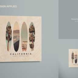 Photo On Planked Wood & Plywood Wall Art Mockup Set - thumbnail 4
