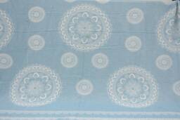 "King Size Blanket, Turquoise Throw, Aztec Bedspread, Turkish Blanket, 79""x91"