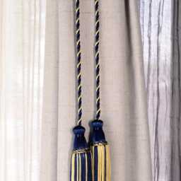 "D??copro Double Tassel Curtain & Drapery Tieback/Holdback, 4"" - 10cm, 29" - thumbnail 2