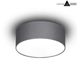 Winnie - Minimalist Black Textile Lampshade Round Flush Mount Ceiling Light, Contemporary Decor - thumbnail 3