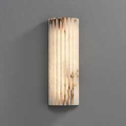 Handcrafted Alabaster Brass Wall Sconce With Handmade Modern Luxury Marble Stone Lamp, Mid Century Living Room Lighting