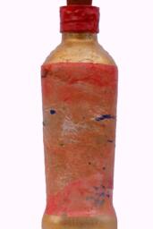 Bottle Nightlight, Upcycled Olive Oil Bottle, Hand-Painted, Bathroom Decor, Usb Charge, Gift For Her, Housewarming Present