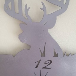 Montana Deer Clock. Decor. Wildlife Wall Birthday/Christmas Gift - thumbnail 2