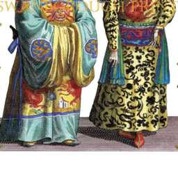 Chinese Emperor Costume Print, Chinoiserie Home Decor, Asian Wall Art - thumbnail 3