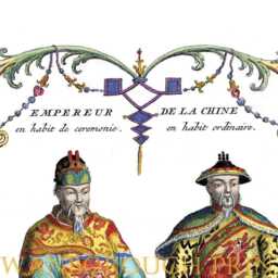 Chinese Emperor Costume Print, Chinoiserie Home Decor, Asian Wall Art - thumbnail 2