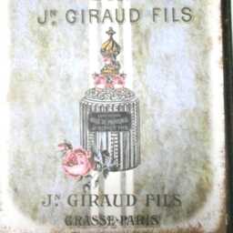 Paris Perfume Wood Sign - Blue French Farmhouse Wall Decor - thumbnail 3