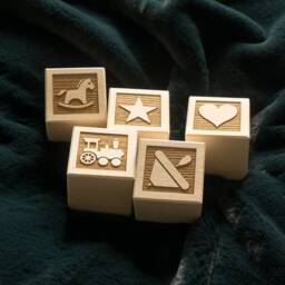 Personalised Wood Building Blocks . New Born Baby Bricks. Christening Gift Baptism Present Nursery Room Decoration.baby Annoucement L90 - thumbnail 4