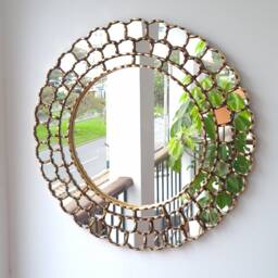 "Peruvian Mirrors ""Harmonious Gold 60cm" - thumbnail 1