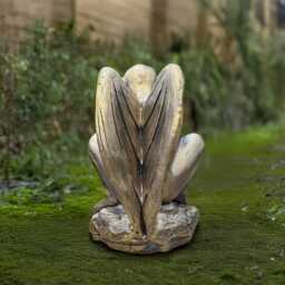 Unique Concrete Gargoyle Figure Stone Monster Statue Outdoor Guardian Ornament Cement Demon Sculpture Gargoyle Lawn Art Lover Gift - thumbnail 4