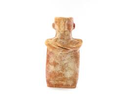 Decorative Greek Prehistoric Terracotta Idol , Ceramic Primitive Hand Made in Greece - thumbnail 1
