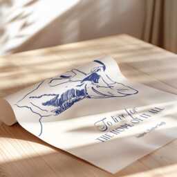 To Live For The Hope Of It All Print Boho Girl Reading Coastal Blue Illustration - thumbnail 3