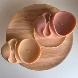 Large Seashell Soy Wax Candle - Unique Clam Shell Decor - thumbnail 2