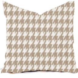 Modern Geometric Print Pillow Cover - Sage, Taupe, & White Accent Decor - thumbnail 4