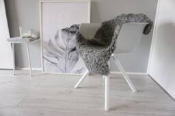 Swedish Gotland Sheepskin Rug - Soft Curly Wool, Natural Grey - thumbnail 1