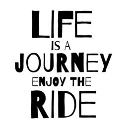 Life Is A Journey Vinyl Wall Decal - Inspirational Quote Art - thumbnail 3
