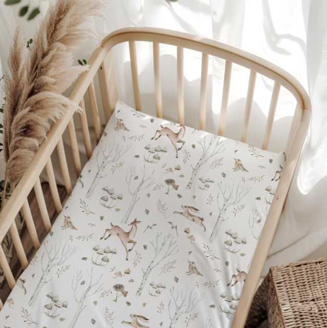 Woodland Twig & Deer Bedding, Duvet Covers, Fitted Sheets, Children's Room Decor, Kids Bedding - image 1