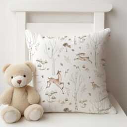 Woodland Twig & Deer Bedding, Duvet Covers, Fitted Sheets, Children's Room Decor, Kids Bedding - thumbnail 3