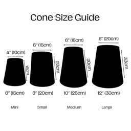 Black Cone Shaped Lampshade Ceiling Light/Table Lamp Pendant, Gothic - thumbnail 2