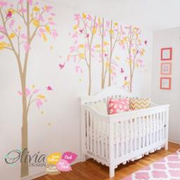 White Tree Decal Large Tree Wall Wall Art Tattoo Mural Stickers Decals Decor - Nt010 - thumbnail 2