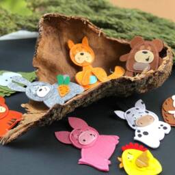 Finger Animals, Quiet Toys Felt Puppets Felt Animals Toddler Montessori Children - thumbnail 3