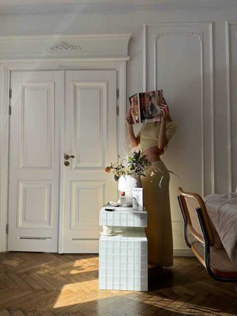 Designer Tile Table. Side Coffee End Living Room Home Decor - image 1