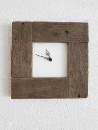 Wall Clock Made Of Driftwood - thumbnail 1