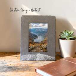 Helvellyn Sketch Photo Frame - Lake District - Wainwright Gift Hiking Personalised Option Available - thumbnail 3