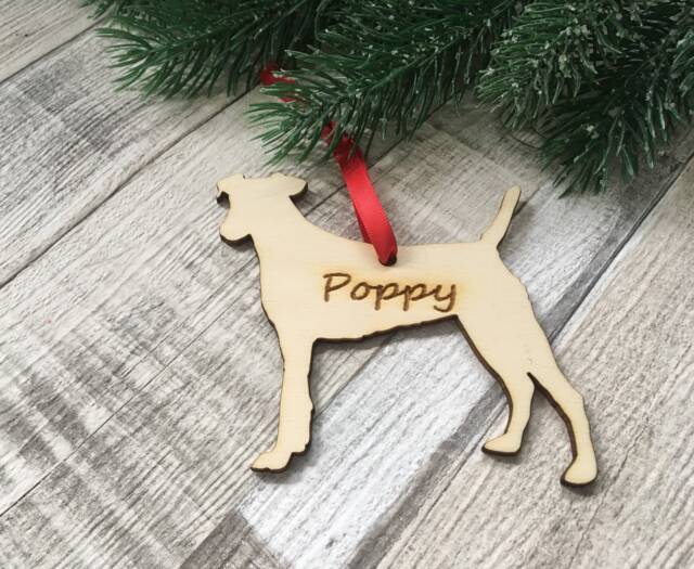 Personalized Jack Russell Christmas Ornament Laser Cut Wooden Xmas Decor - image 1