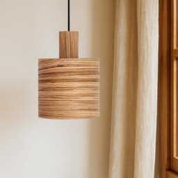 Wood Kitchen Island Pendant Light, Modern Dining Room Minimal Chandelier Lighting - thumbnail 1