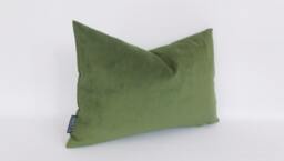 Green Velvet Lumbar Pillow Cover Decorative Cotton Pillow, All Sizes