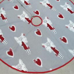 Angel Christmas Tree Skirt Ornament Swedish Nordic Decor Holiday Scandinavian - thumbnail 2