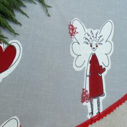 Angel Christmas Tree Skirt Ornament Swedish Nordic Decor Holiday Scandinavian - thumbnail 3