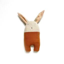 Upcycled Linen Baby Bunny Rattles - thumbnail 4