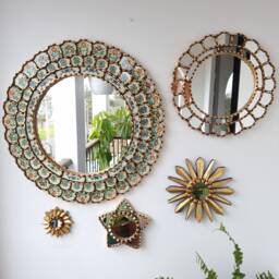 "Peruvian Mirrors ""Estelar Ivory Collection"