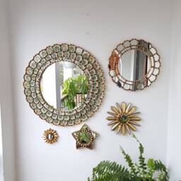 "Peruvian Mirrors ""Estelar Ivory Collection" - thumbnail 2