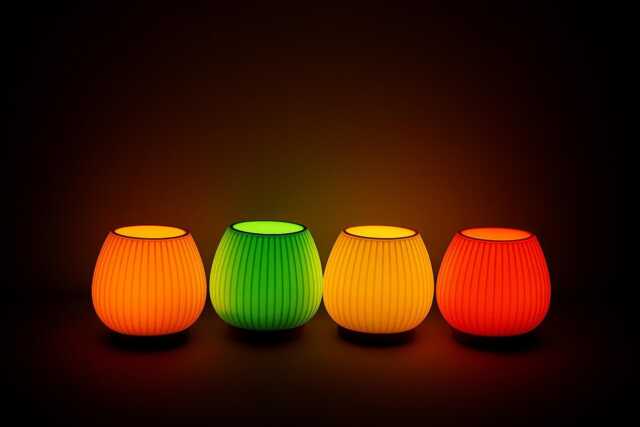 3D Printed Night Light - Soothing Nursery Lamp Kids Room Decor Soft Ambient Handmade Gift Desk & Home Decoration Kid - image 1