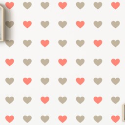 Heart Vinyl Wall Decals, Scandinavian Nursery Decor, Valentine Stickers - thumbnail 4