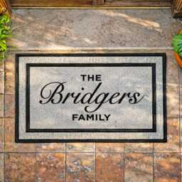 Personalised Housewarming Welcome Mat, Custom Family Porch Rug - thumbnail 4