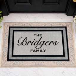 Personalised Housewarming Welcome Mat, Custom Family Porch Rug - thumbnail 2