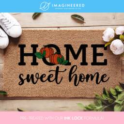 Home Sweet Seasonal Fall Doormat - Autumnal Welcome Door Mat Porch Decor Pumpkin Rug Housewarming Gift Ideas - thumbnail 1