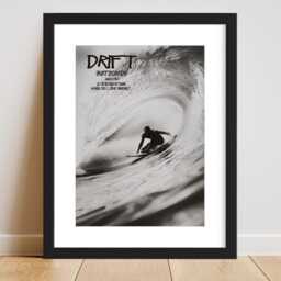 Drift Surfboards Retro Fashion Poster - Surfing Cool Wall Art A2 A3 A4 Framed Print Gift For Him/Her Aesthetic Trendy - thumbnail 2