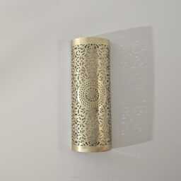 Moroccan Brass Wall Sconce Handcrafted Lamp - thumbnail 3