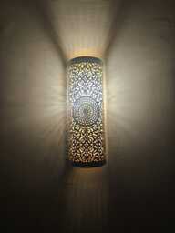 Moroccan Brass Wall Sconce Handcrafted Lamp