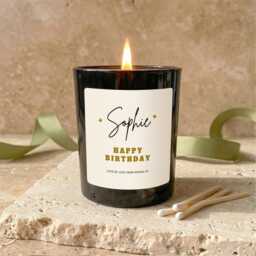 Personalised Happy Birthday Candle, Custom Name Sparkle Gift For Her - thumbnail 4